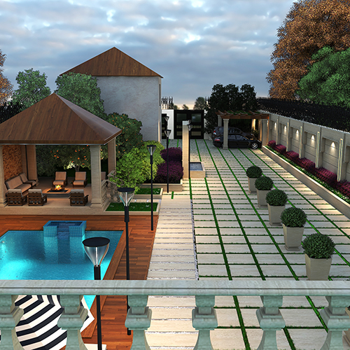 طراحی ویلا در جابان