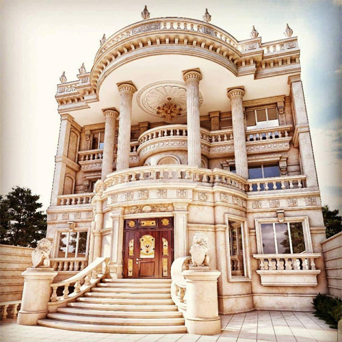 اصول طراحی و معنی نمای رومی ساختمان