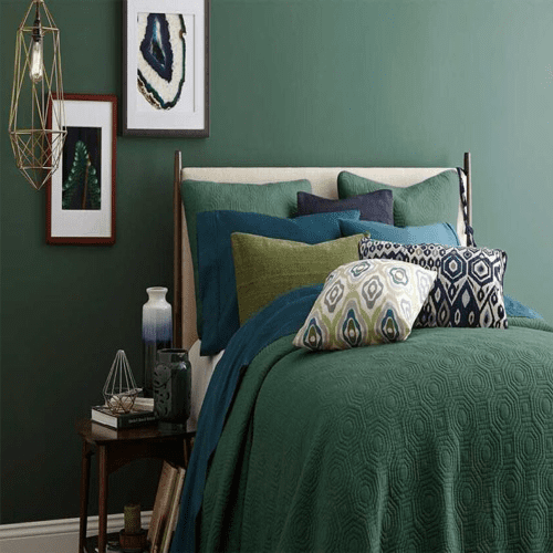 چگونه می توانیم اتاق خواب سبز خود را با رنگ های دیگر ست کنیم