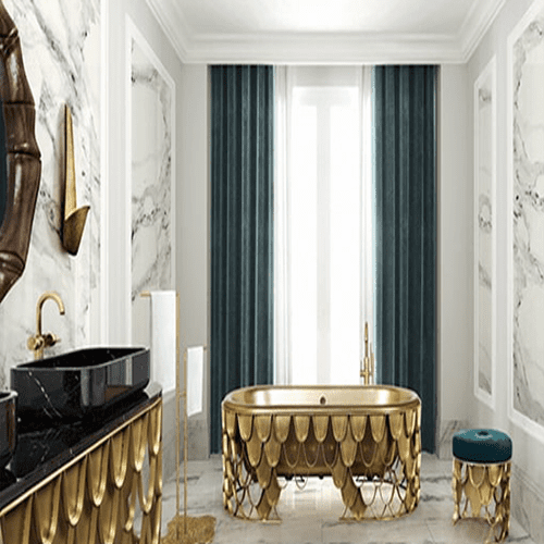 ایده‌های لاکچری و زیبا برای دکوراسیون حمام در ویلا و خانه‌های بزرگ