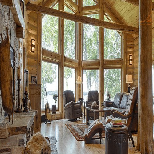 طراحی ویلا چوبی در جابان دماوند